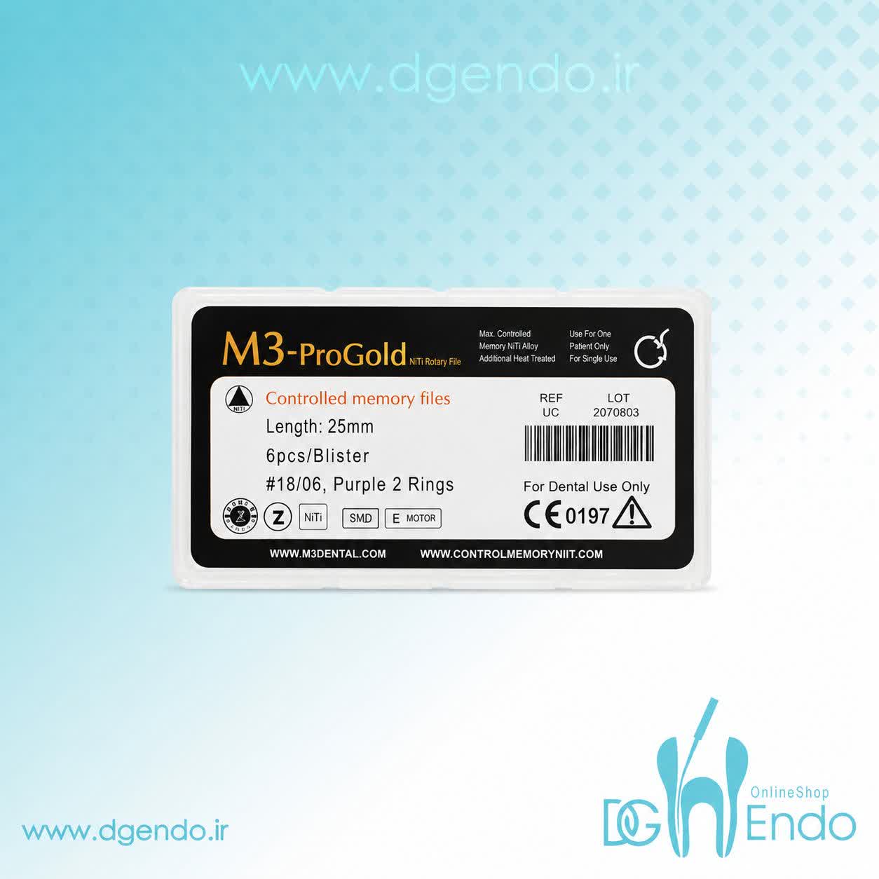 فایل روتاری 6٪ شش عددی – M3 Pro Gold Rotary File